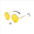 R&z - Round Steampunk Sunglasses - Golden