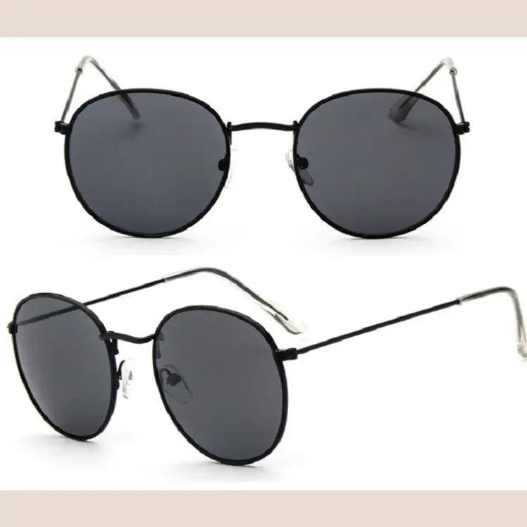 R&z - Round Sunglasses for All Occasions - Black + Grey