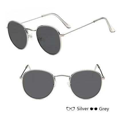 R&amp;z - Round Sunglasses for All Occasions - Silver + gray