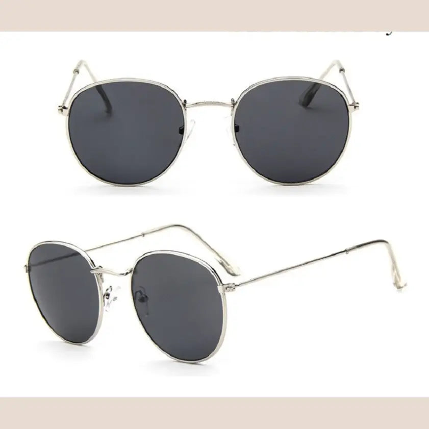 R&z - Round Sunglasses for All Occasions - Silver + Grey