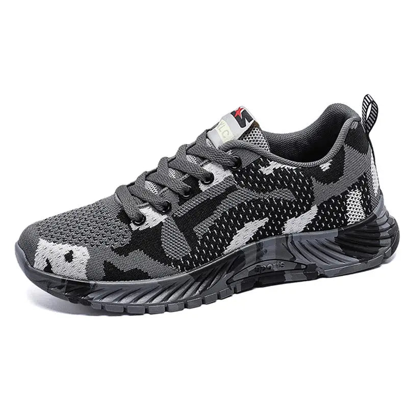 R&z - Running Shoes Camouflage Training Footwear - Camouflage gray / 44