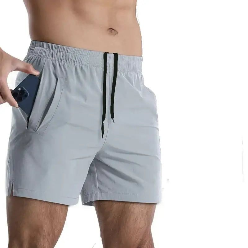 R&z - Running Shorts Men Gym Fitness Sport Shorts - Light Gray / EurUs M