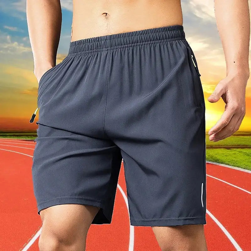 R&z - Short Pants Breathable Drawstring Quick Dry Running Sports Shorts Men Jogging
