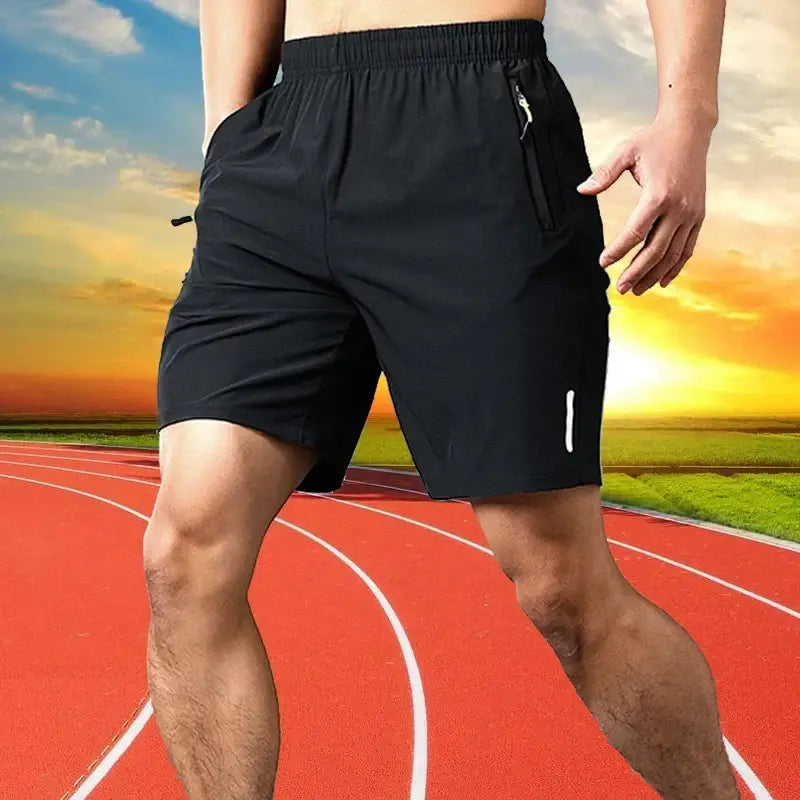 R&z - Short Pants Breathable Drawstring Quick Dry Running Sports Shorts Men Jogging - Black 001 / M