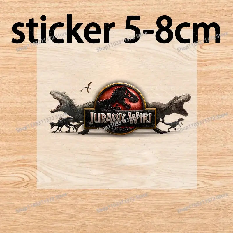 Black and red r&z shorts summer men’s loose sport featuring a jurassic wiki t-rex sticker emblem with dinosaur figures