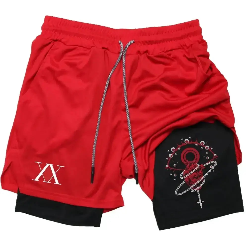 R&z - Shorts Training Sport Gym Quick Dry Shorts with Pockets - 10 / L