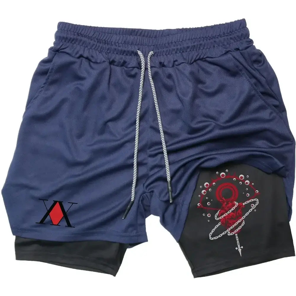 R&z - Shorts Training Sport Gym Quick Dry Shorts with Pockets - 2 / XXXL