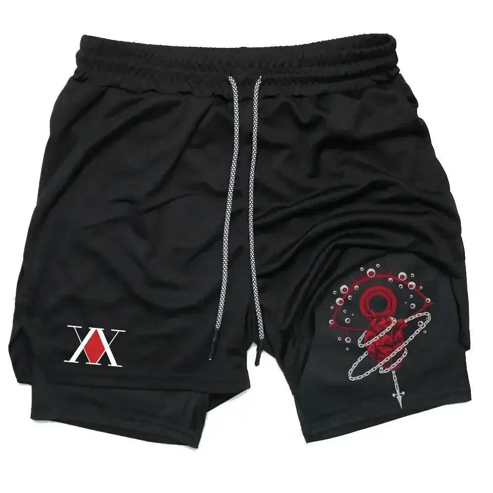 R&z - Shorts Training Sport Gym Quick Dry Shorts with Pockets - 3 / L