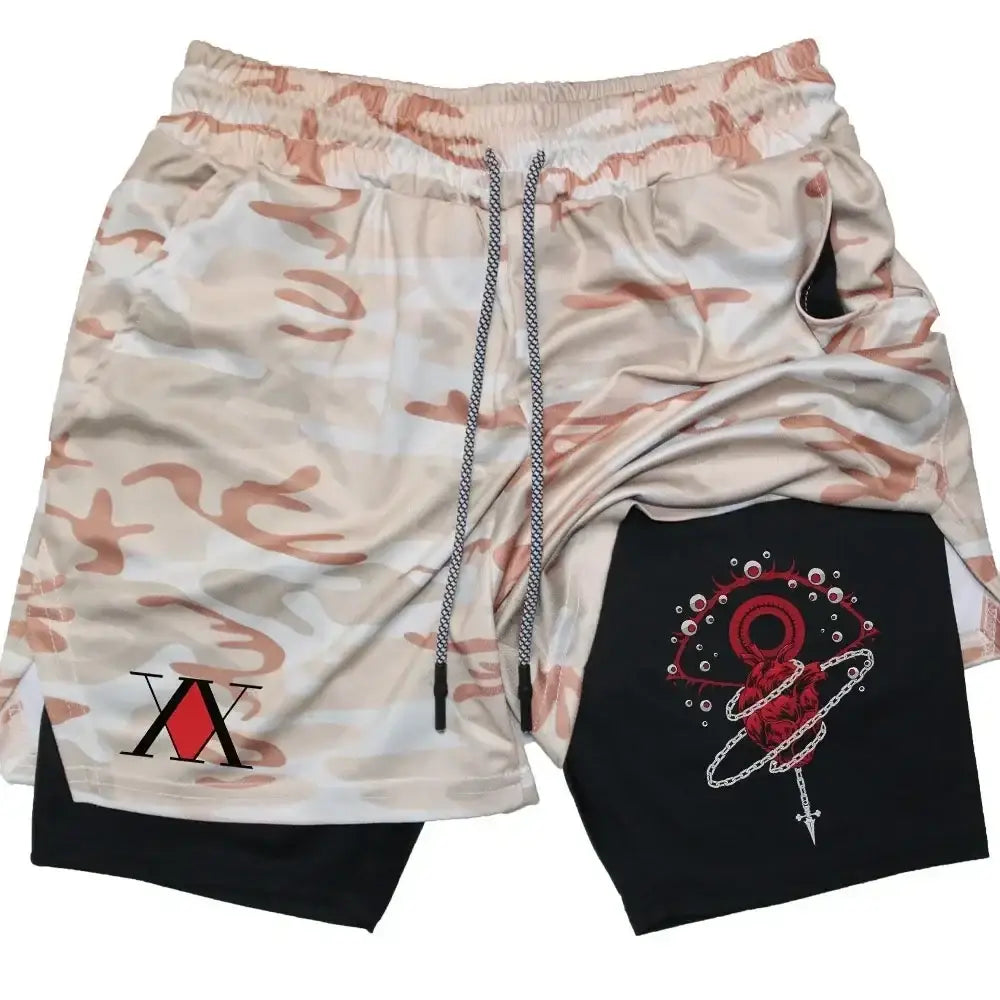 R&z - Shorts Training Sport Gym Quick Dry Shorts with Pockets - 6 / XL