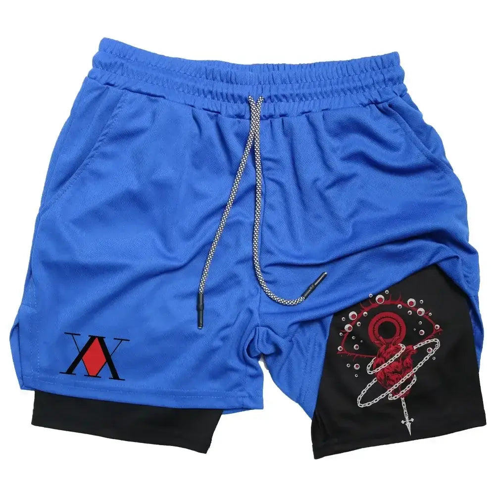 R&z - Shorts Training Sport Gym Quick Dry Shorts with Pockets - 7 / M