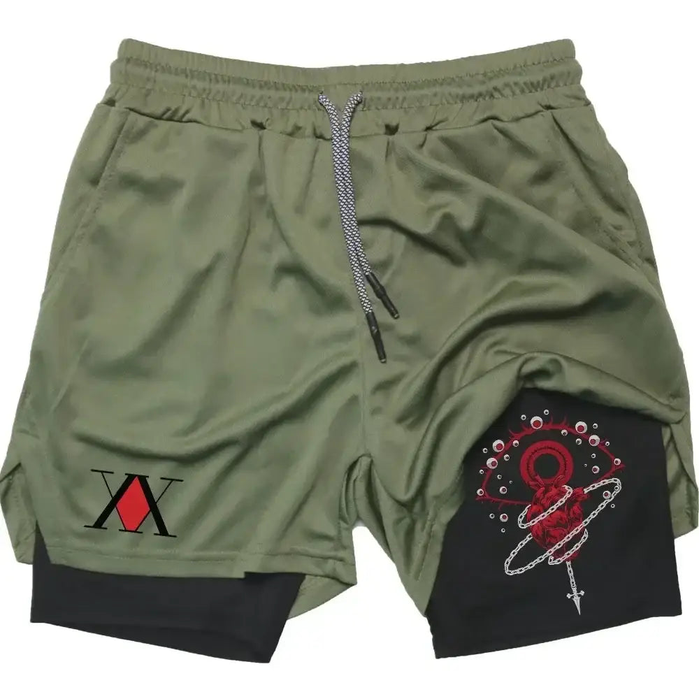 R&z - Shorts Training Sport Gym Quick Dry Shorts with Pockets - 8 / XL