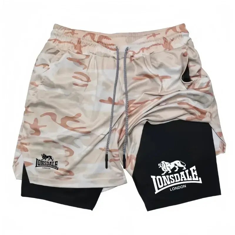 R&z - Shorts with Phone Pocket Towel Loop Summer Sport Athletic Activewear