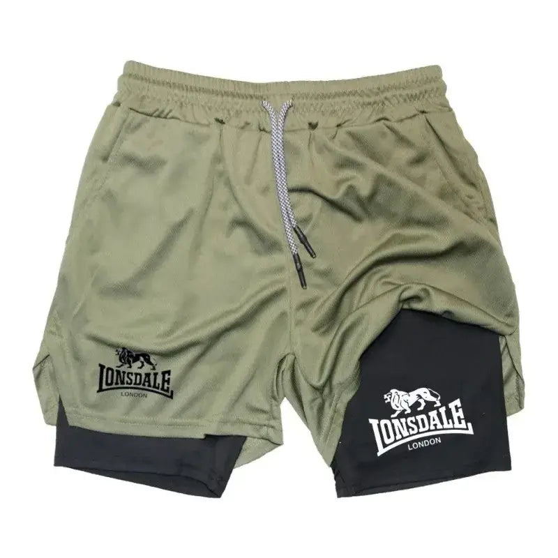 R&z - Shorts with Phone Pocket Towel Loop Summer Sport Athletic Activewear