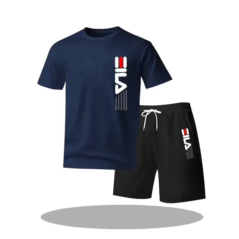 R&z - Signature V-Neck Tee - Photo color / M - Casual Short Sleeve Shirts