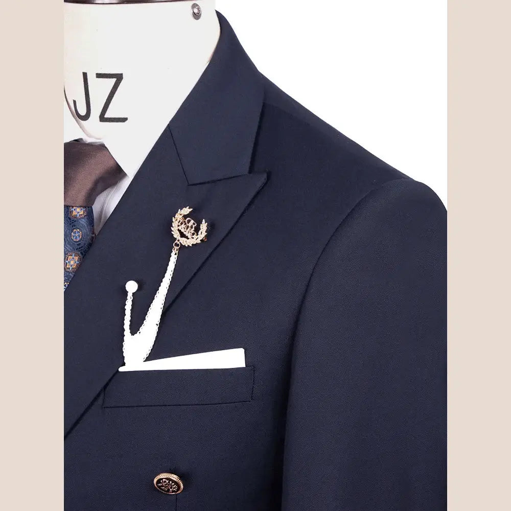 R&z - Slim Fit Formal Business Work Wear Suits 2Pcs Set (Jacket + Pants) - Executive Business Wear