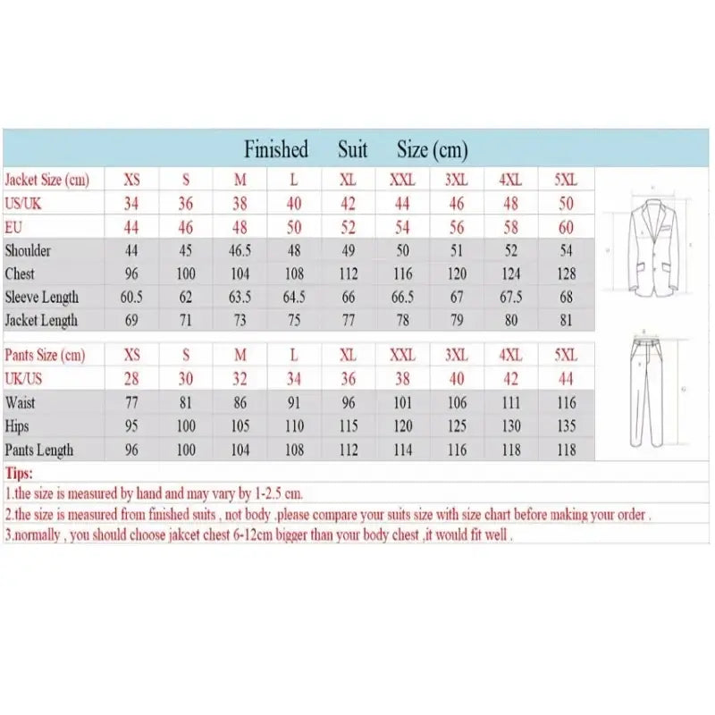 R&z - Slim Fit Wedding Groom Tuxedo Groomsmen Suits Male Fashion Smoking Costume Homme Blazer with Pants