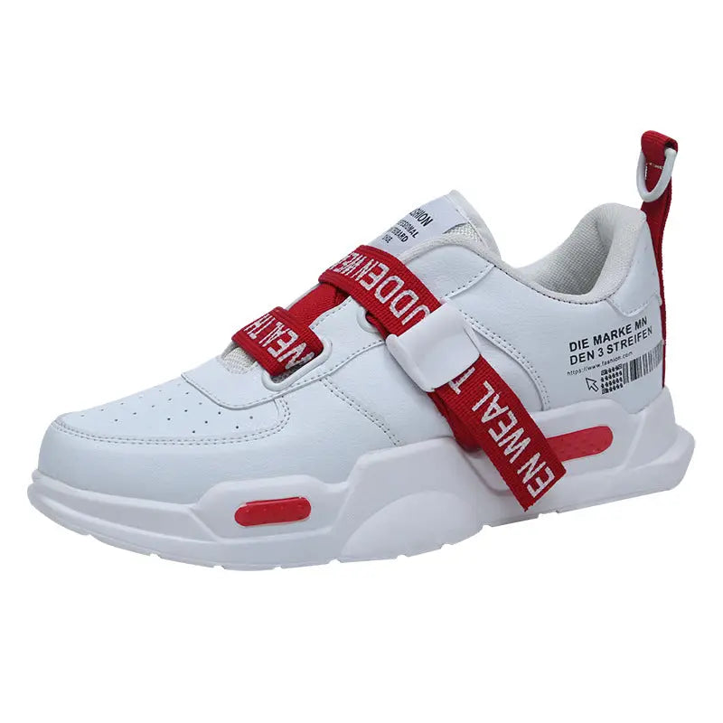 R&z - Sport Casual Shoes in Fluorescent Green - White red / 36