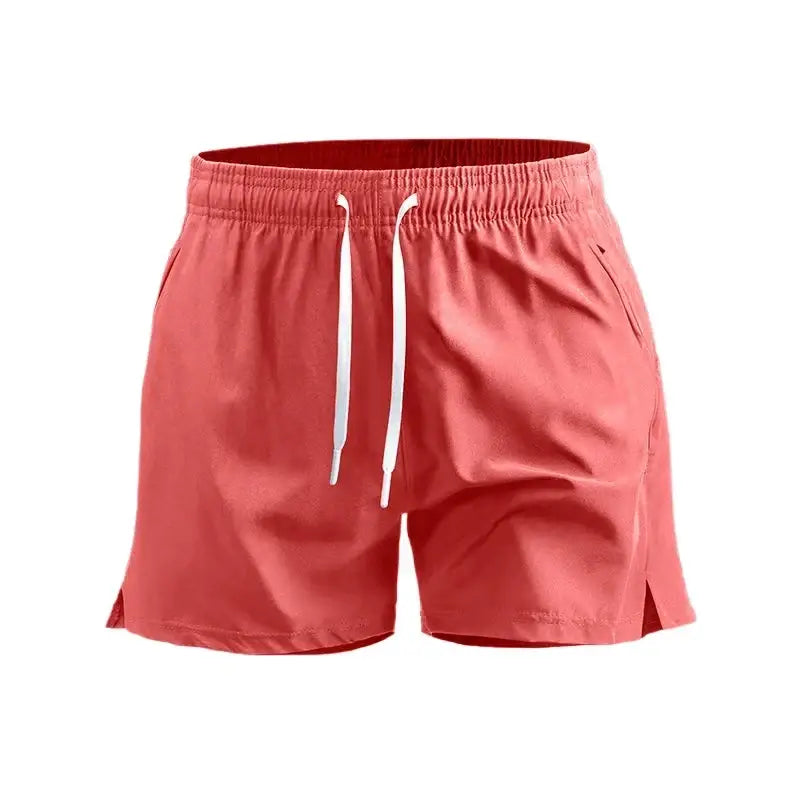 R&z - Sport Workout Shorts Quick Dry Athletic Shorts Lightweight Running Shorts with Pockets Gym Beach Pants - Red / M