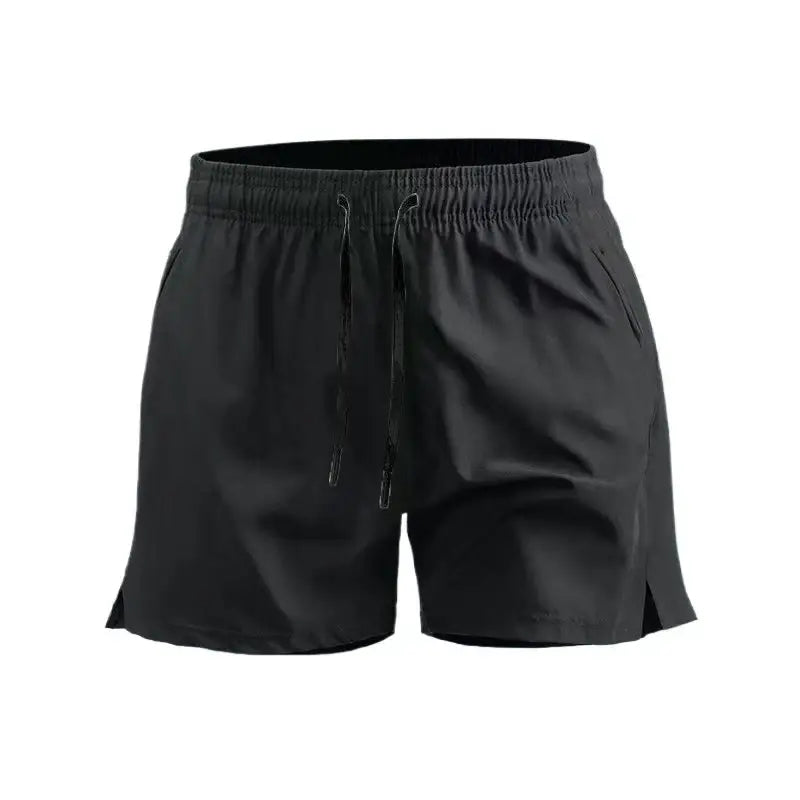 R&z - Sport Workout Shorts Quick Dry Athletic Shorts Lightweight Running Shorts with Pockets Gym Beach Pants - Black