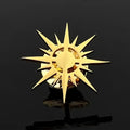 R&z - Stainless Steel Brooch Pin Classics Sun Shape Business Brooches Suit Coat - Gold-color - Accessories