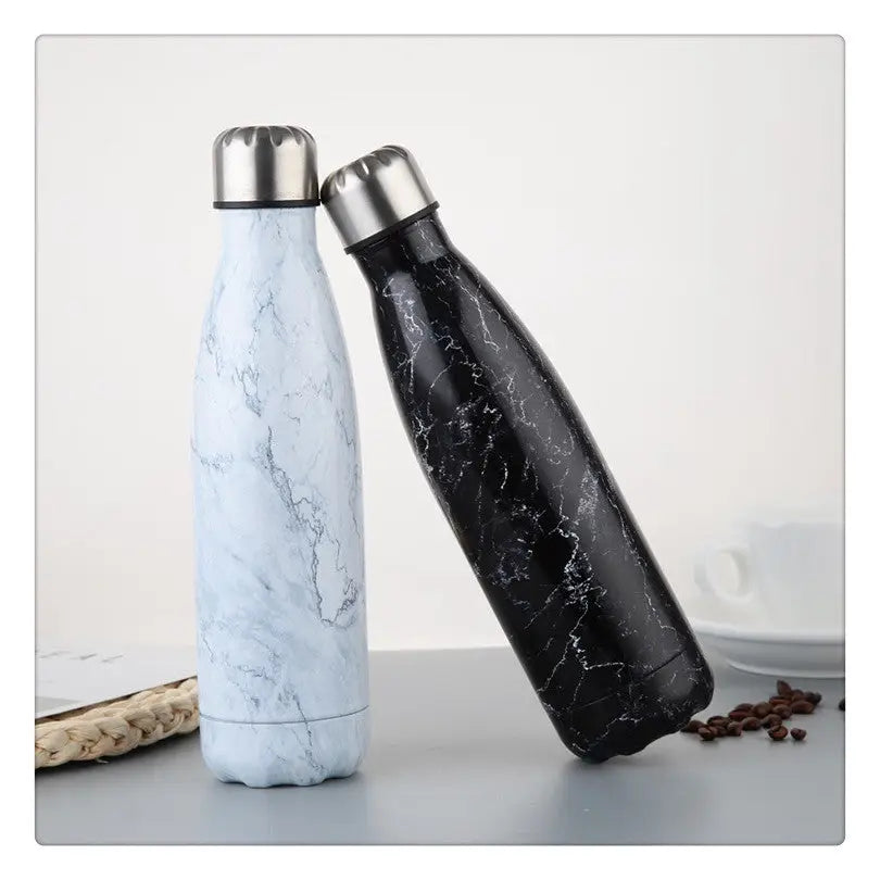 R&z - Stainless Steel Marble Sport Bottle