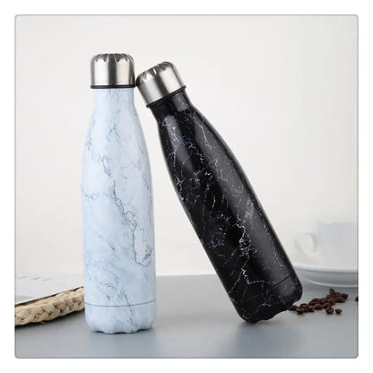 R&amp;z - Stainless Steel Marble Sport Bottle