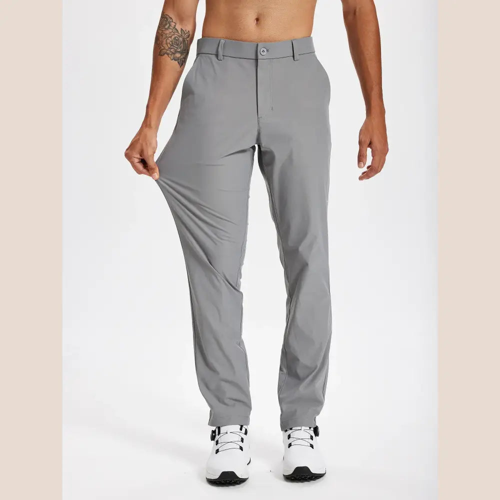 R&z - Stretch Work Dress Pants Slim Straight Lightweight Quality Business Trousers Casual Suit Pants - Men’s Pants