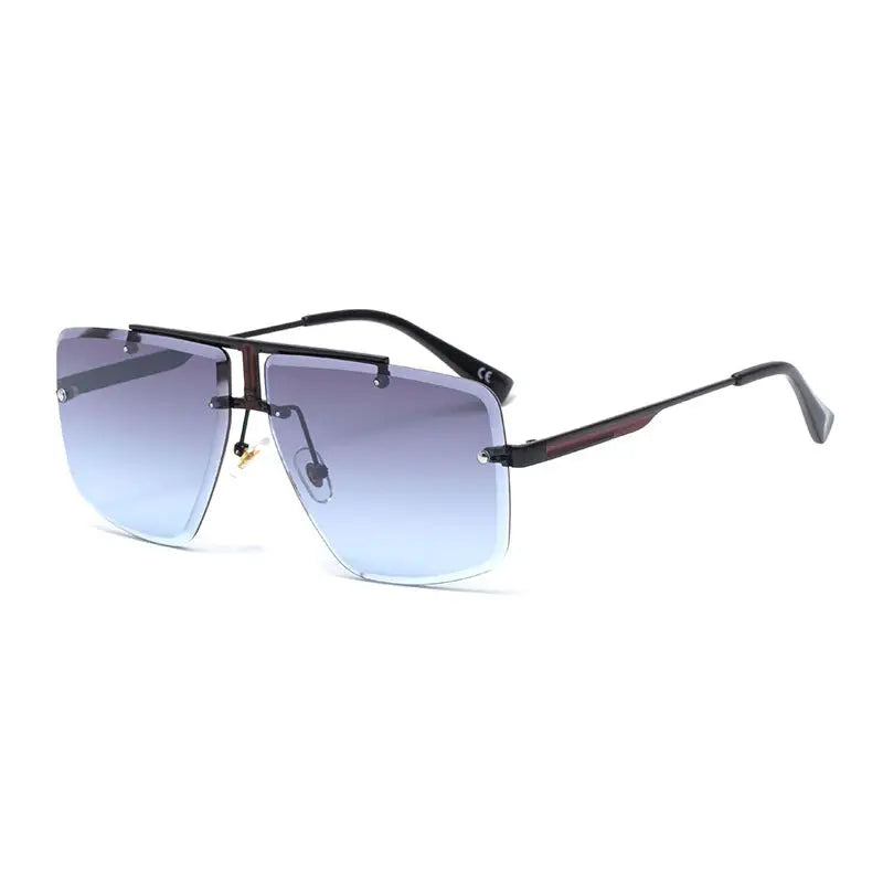 R&Z - Stylish Men’s Sunglasses Frameless Square Design - Blue