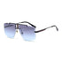 R&Z - Stylish Men’s Sunglasses Frameless Square Design - Blue