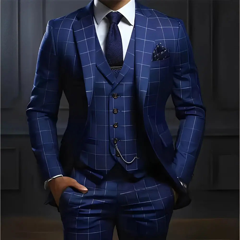 R&z - Suit Formal Business Work Clothes Party Groom Wedding Tuxedo Custom Color XS-5XL Suit Men - Executive Business