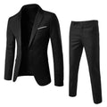 R&z - Suit Set Business Formal Two-piece Set Slim Fit Small Suit Jacket Western Pants Wedding Dress Groomsman Suit