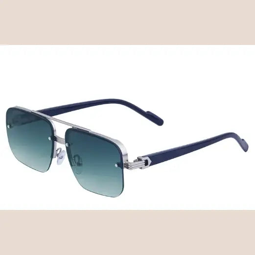 R&Z - Sunglasses - C6 Silver Double Green / 150*80*40(1mm)