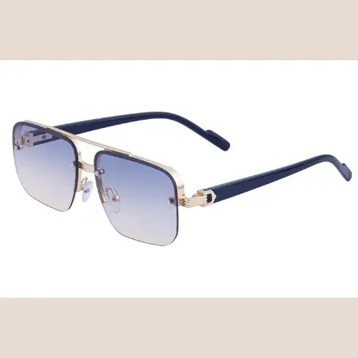 R&Z - Sunglasses - C7 Gold Gray Tea / 150*80*40(1mm)