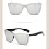 R&z - Sunglasses with Integrated Reflective Mirror’ - White