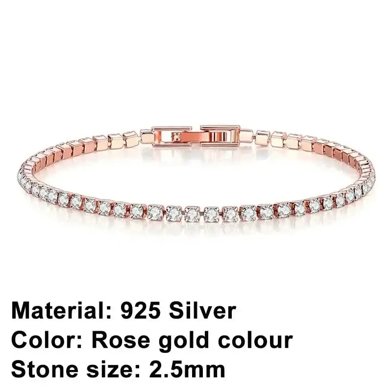 R&Z - tennis bracelet luxurious charm ladies’ jewelry,