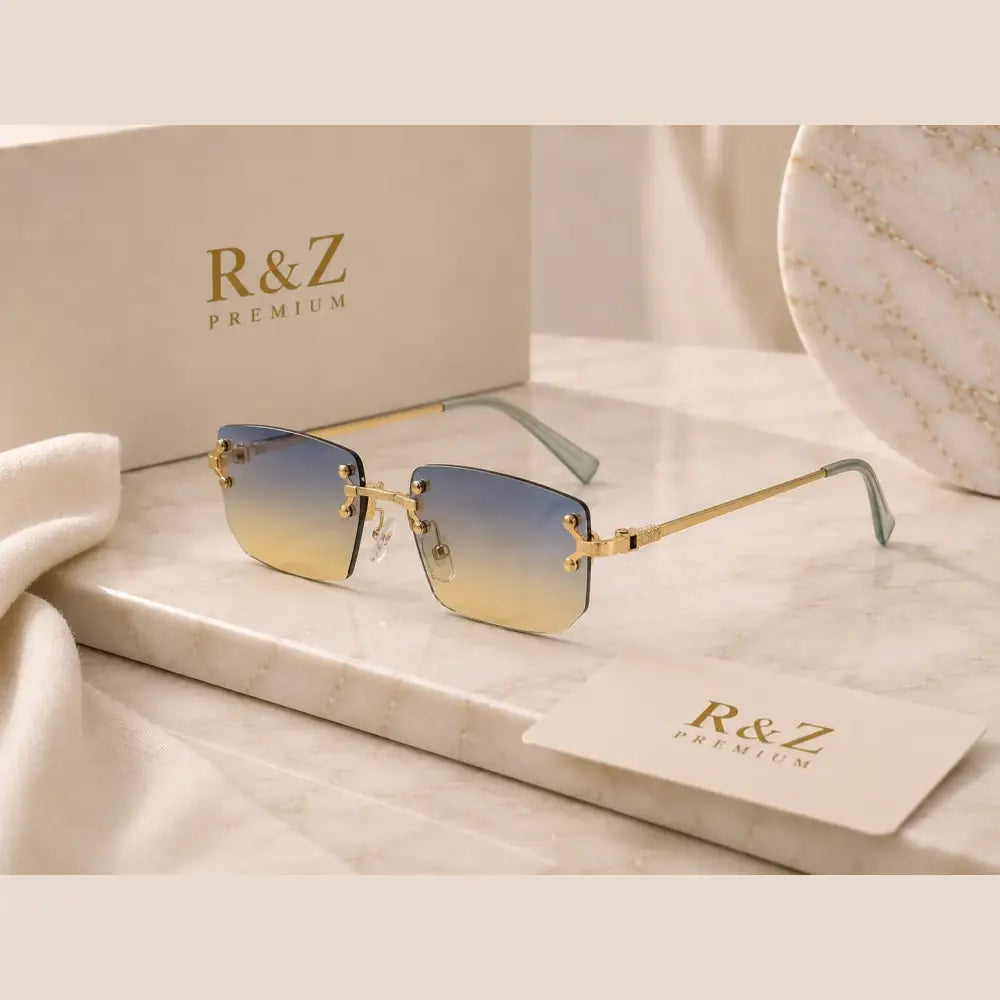 R&Z Trand - Rimless Gradient Sunglasses C1745