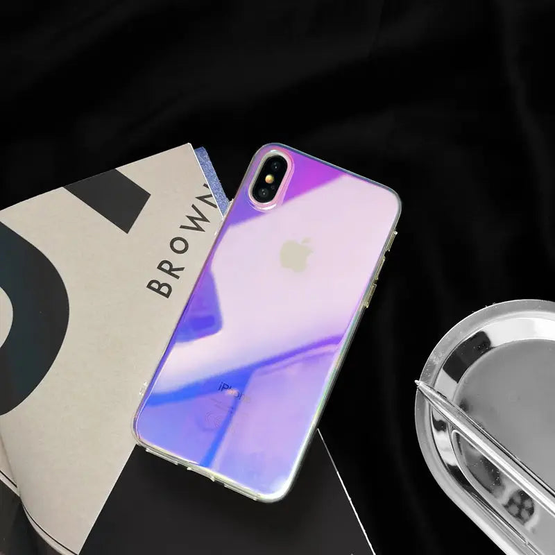 R&z - Transparent Laser Mobile Phone Case - Purple / IPhone11promax - R&z -Electronics Accessories