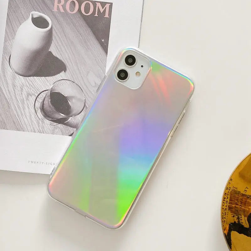 R&z - Transparent Laser Mobile Phone Case - White / IPhone7 8plus - R&z -Electronics Accessories