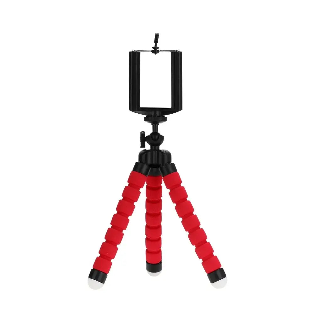R&z - Tripod For Phone Mobile Camera Holder Clip Smartphone M - Red Tripod