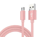 R&z - Type C Nylon Braided Data Cable Charger For Huawei Samsung Android - Pink / 3m