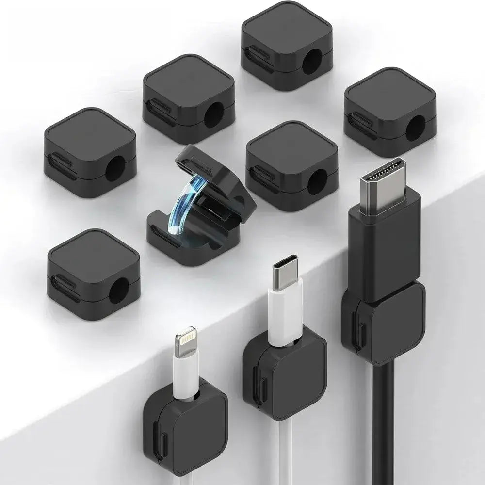 R&z - Usb Charging Line Winder For Office Desktop Home - 10 Black 10 White