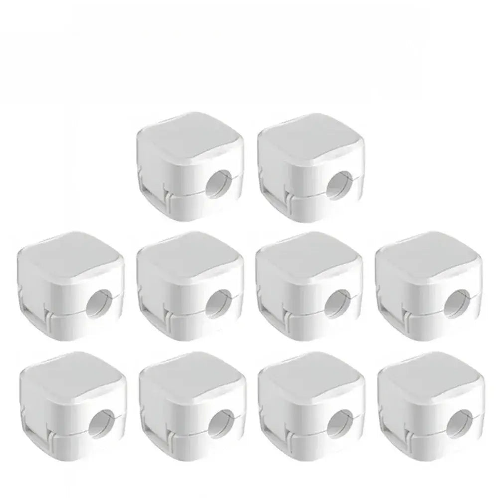 R&z - Usb Charging Line Winder For Office Desktop Home - 10pcs White