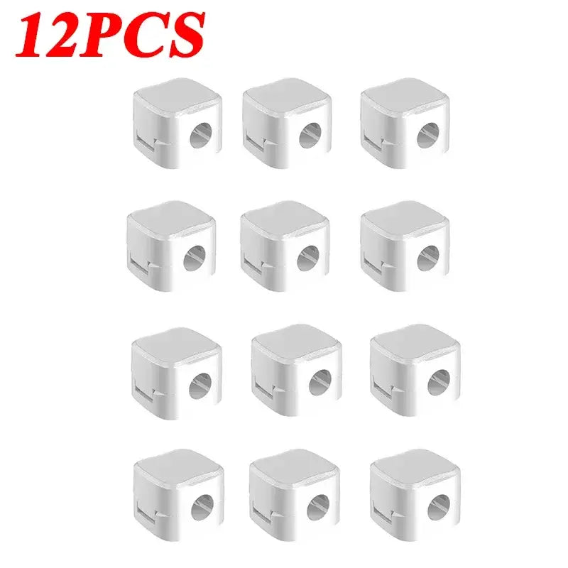 R&z - Usb Charging Line Winder For Office Desktop Home - 12PCS White