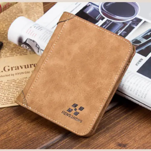 R&z - Wallet in Suede Leather - Coffee