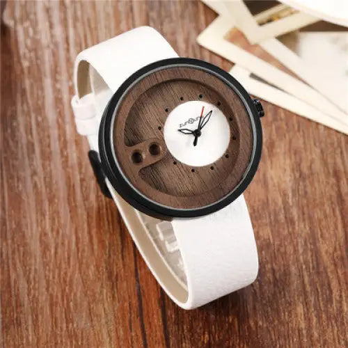 R&z - Watches - Creative Design - White belt white plate - R&z Watches