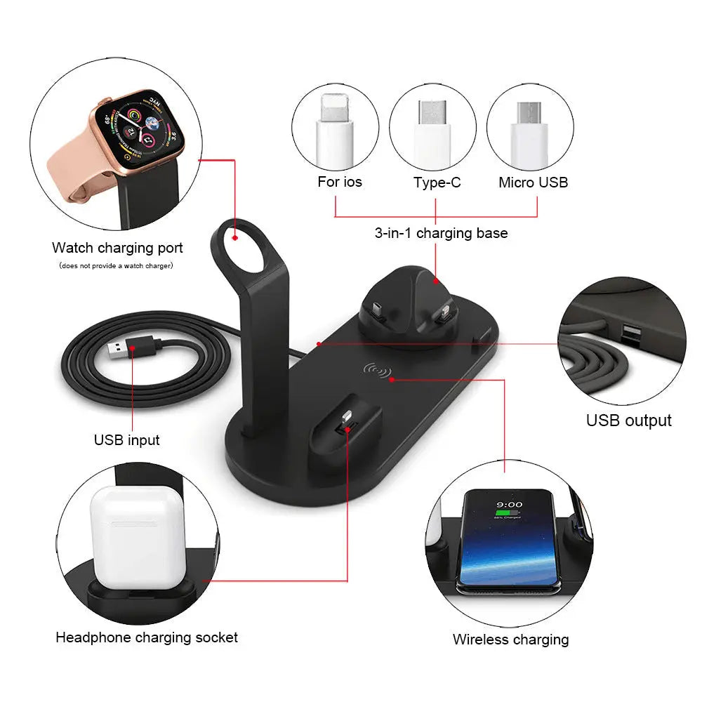 R&z - Wireless Charger for Phones Earbuds Watches - Electronics Accessories