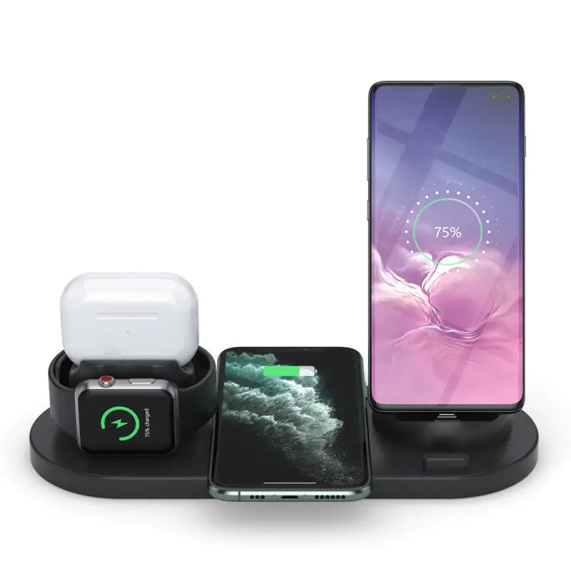 R&z - Wireless Charger for Phones Watches Earbuds - Wireless charge Black - R&z -Electronics Accessories