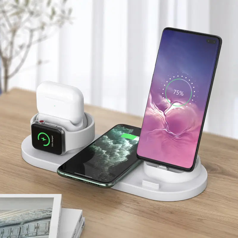 R&z - Wireless Charger for Phones Watches Earbuds - Wireless charging rose gold - R&z -Electronics Accessories