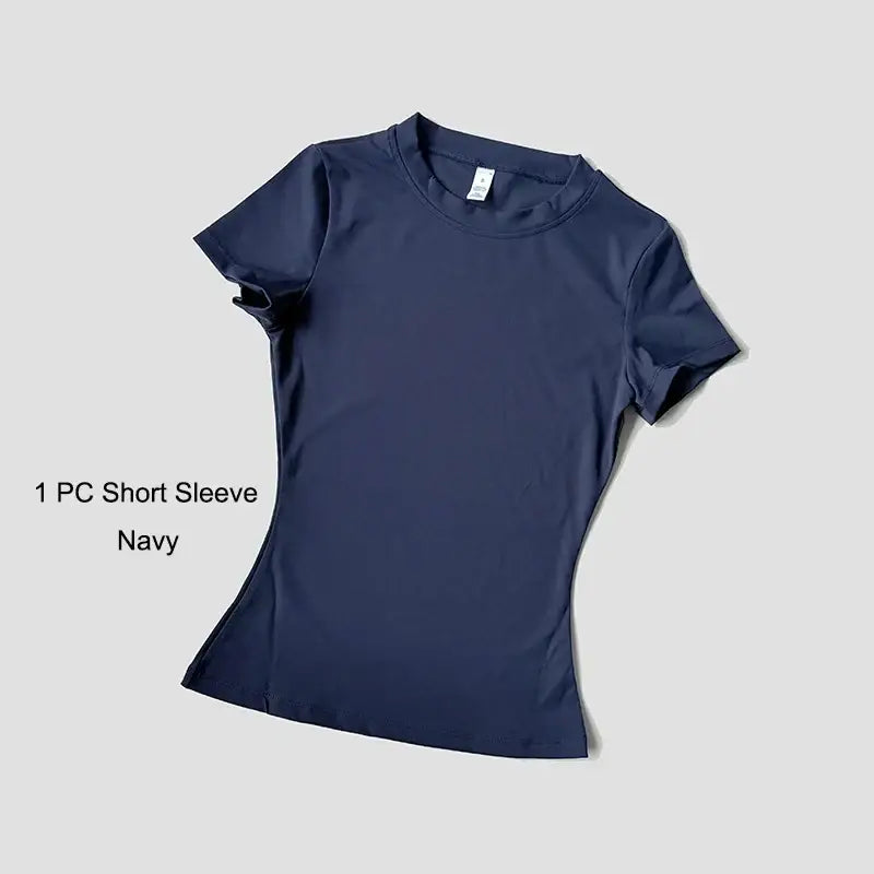 R&z - Women Yoga Set Gym Sportswear Sport Top Hight Waist Shorts Suit Fitness Workout Butt Lifting Short Tight Suit