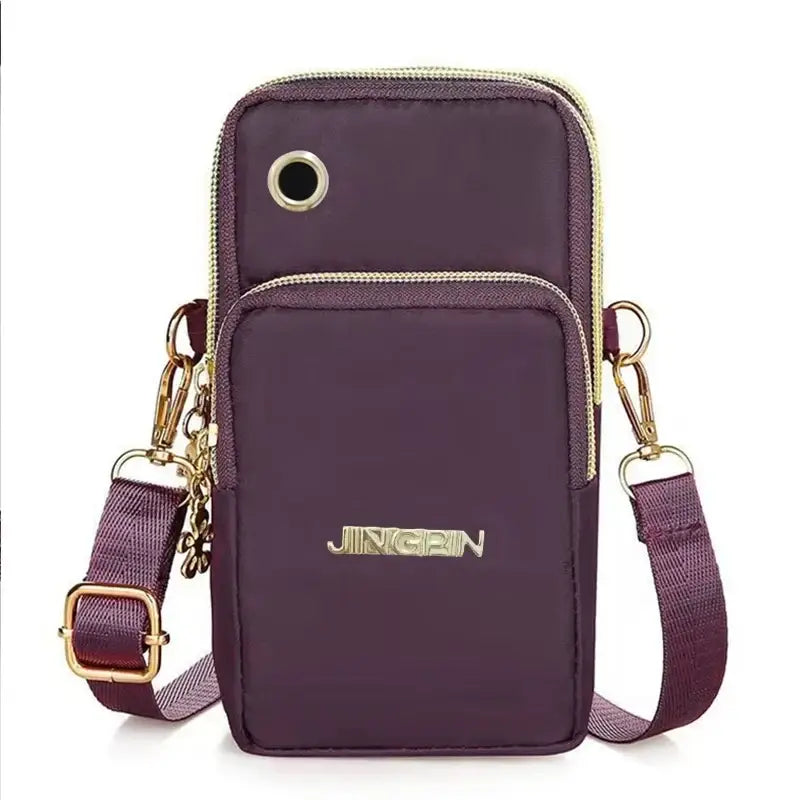 R&z - Women’s Crossbody Mini Bag Vertical Wrist Wallet Phone Pouch Random Draw Direction Fashionable and Practical